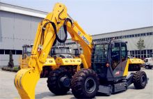 XCMG official manufacturer new mutifuctional walking excavator wheel excavator ET120 for sale
